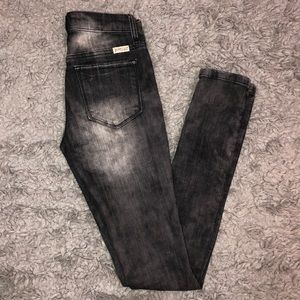 Charcoal distressed JustUSA jeans